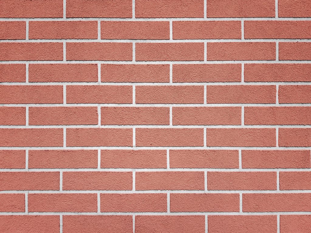 Red brick cavity wall 
