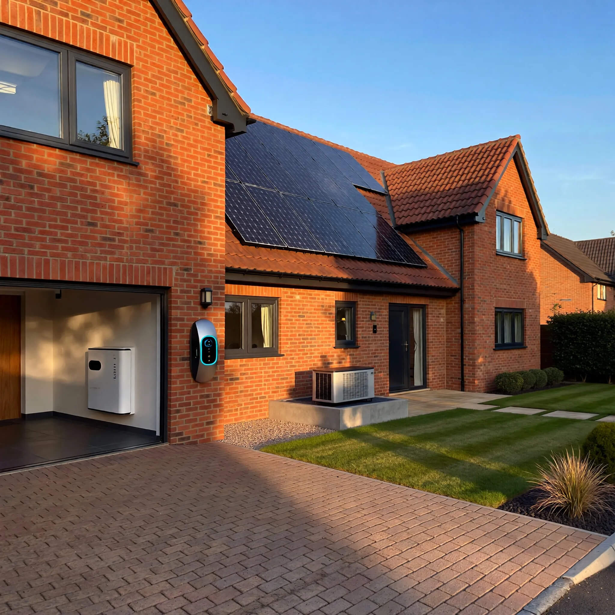 House with solar panels