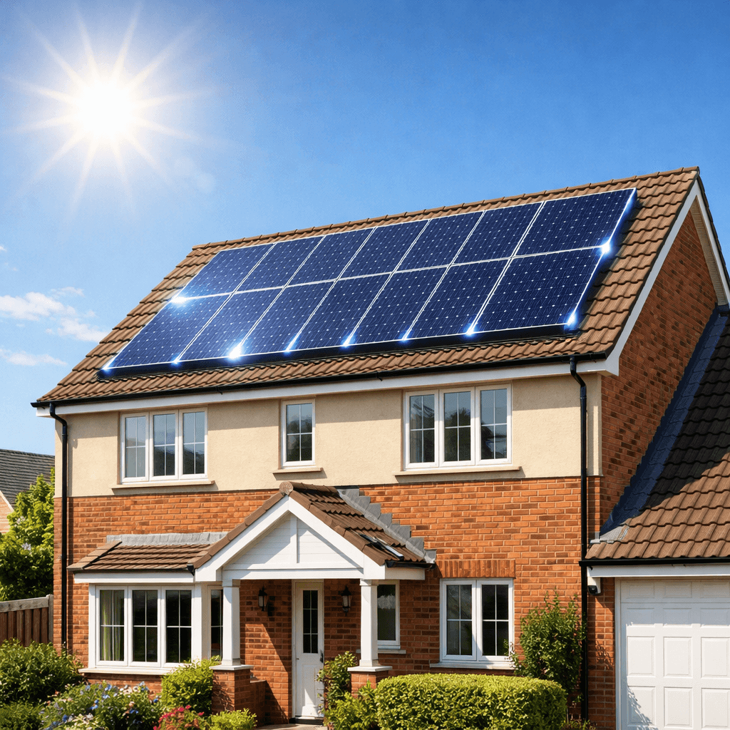 Improveasy - solar panels on roof of house