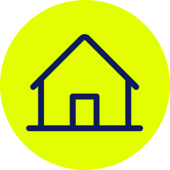 Homes upgraded icon representing completed home energy improvements