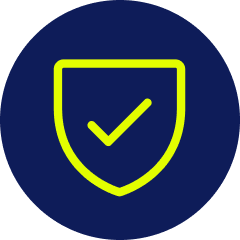 Rental income protection and risk prevention icon