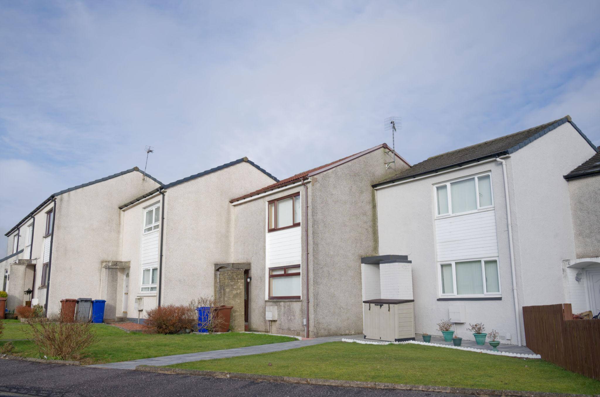 Council houses in poor estate